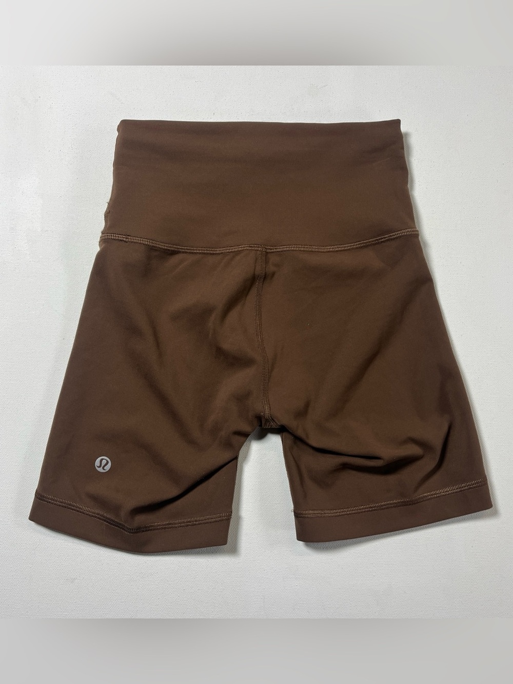 Lululemon Align Shorts Womens 2 Brown High Rise Biker 6in Yoga Athletic Gym